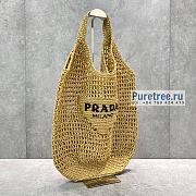 PRADA | Raffia Tote Bag In Tan 1BG424 - 51 x 45cm - 2