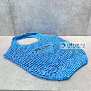 PRADA | Raffia Tote Bag In Blue 1BG424 - 51 x 45cm - 6