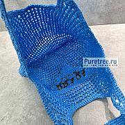 PRADA | Raffia Tote Bag In Blue 1BG424 - 51 x 45cm - 5