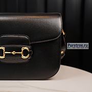 GUCCI | Horsebit 1955 Shoulder Bag Black Leather - 25 x 18 x 8cm - 4