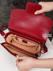 GUCCI | Horsebit 1955 Shoulder Bag Red Leather - 25 x 18 x 8cm - 6