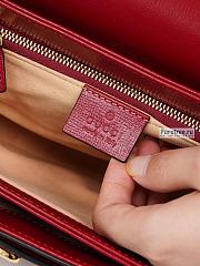 GUCCI | Horsebit 1955 Shoulder Bag Red Leather - 25 x 18 x 8cm - 2