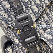 DIOR | Maxi Gallop Backpack Oblique Jacquard And Black Calfskin - 33 x 47 x 13.5 cm - 4