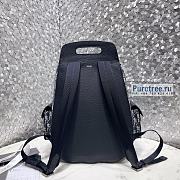 DIOR | Maxi Gallop Backpack Oblique Jacquard And Black Calfskin - 33 x 47 x 13.5 cm - 2