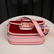 GUCCI | Horsebit 1955 Shoulder Bag Pink/Red Leather - 25 x 18 x 8cm - 5