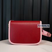 GUCCI | Horsebit 1955 Shoulder Bag Pink/Red Leather - 25 x 18 x 8cm - 2