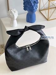 Louis Vuitton | Why Knot MM Black Mahina Calf Leather M20788 - 36 x 43 x 15cm - 3