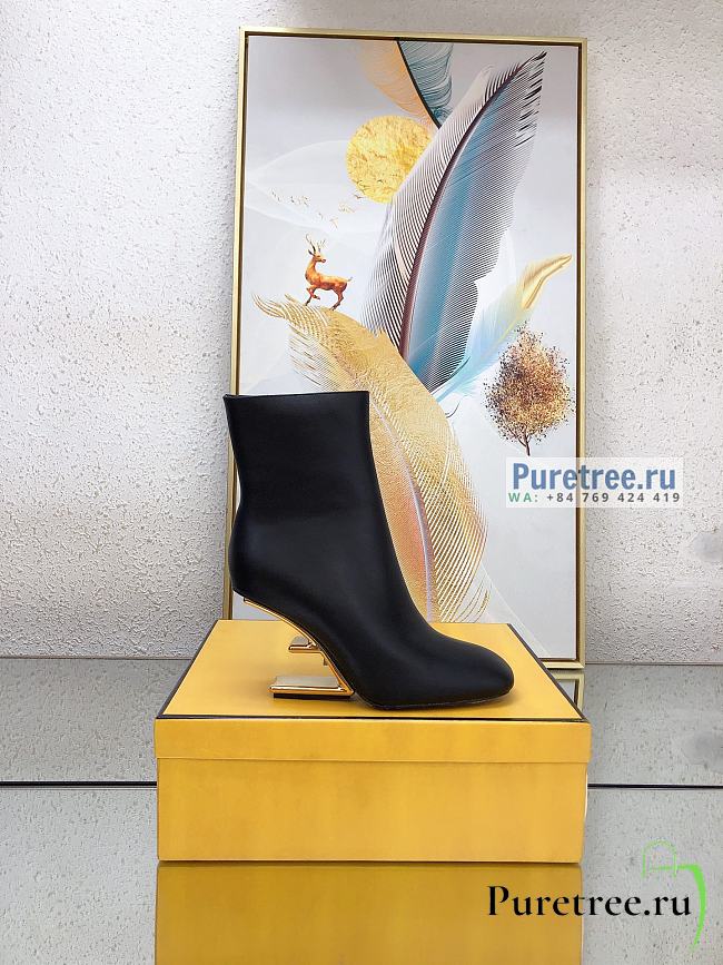 FENDI | First Black Nappa Leather High-heel Boots - 9.5cm - 1