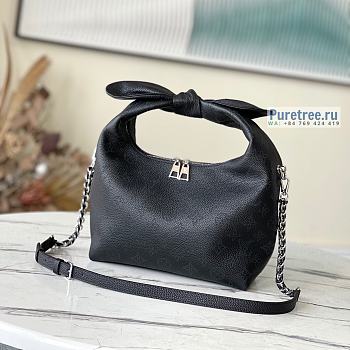Louis Vuitton | Why Knot PM Black Mahina Calf Leather M20703 - 28 x 34 x 12cm