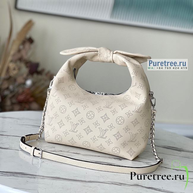 Louis Vuitton | Why Knot PM Cream Mahina Calf Leather M20700 - 28 x 34 x 12cm - 1