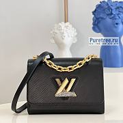 Louis Vuitton | Twist MM Black Epi Grained Leather M59033 - 23 x 17 x 9.5cm - 1