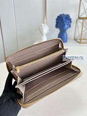 Louis Vuitton | Zippy Wallet Taupe Brown Lambskin M81511 - 19.5 x 10.5 x 2.5cm - 6