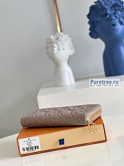 Louis Vuitton | Zippy Wallet Taupe Brown Lambskin M81511 - 19.5 x 10.5 x 2.5cm - 4