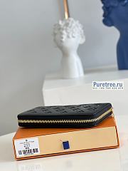 Louis Vuitton | Zippy Wallet Taupe Brown Lambskin M81510 - 19.5 x 10.5 x 2.5cm - 5