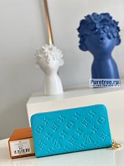 Louis Vuitton | Zippy Wallet Turquoise Blue Lambskin M81512 - 19.5 x 10.5 x 2.5cm - 3