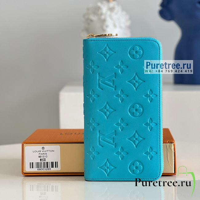 Louis Vuitton | Zippy Wallet Turquoise Blue Lambskin M81512 - 19.5 x 10.5 x 2.5cm - 1