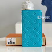 Louis Vuitton | Zippy Wallet Turquoise Blue Lambskin M81512 - 19.5 x 10.5 x 2.5cm - 1