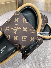 Louis Vuitton | Pool Pillow Flat Comfort Mule Brown Monogram - 6
