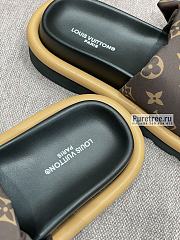 Louis Vuitton | Pool Pillow Flat Comfort Mule Brown Monogram - 3