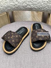 Louis Vuitton | Pool Pillow Flat Comfort Mule Brown Monogram - 2