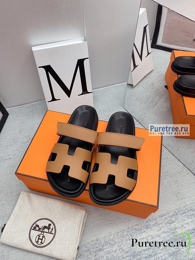 HERMES | Chypre Sandal Brown Calfskin - 1