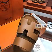 HERMES | Chypre Sandal Brown Calfskin Insole - 5