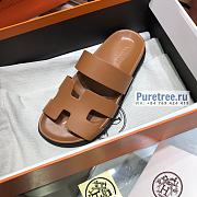 HERMES | Chypre Sandal Brown Calfskin Insole - 6