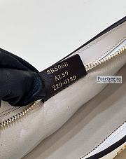 FENDI | O'Lock Swing Pale White Leather And Fox Fur Pouch - 32 x 5 x 11cm - 6