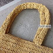 YSL | Rive Gauche Supple Tote Bag In Raffia Crochet - 38 x 35 x 14.5cm - 3