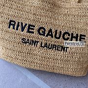 YSL | Rive Gauche Supple Tote Bag In Raffia Crochet - 38 x 35 x 14.5cm - 2