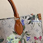 Louis Vuitton | OnTheGo MM Floral Pattern Metallic-silver Canvas M21233 - 35 x 27 x 14 cm - 6