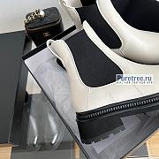 CHANEL | Ankle Boots White Lambskin - 4cm - 6