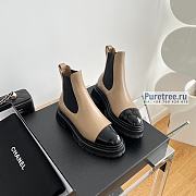 CHANEL | Ankle Boots Beige Lambskin - 4cm - 1