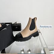 CHANEL | Ankle Boots Beige Lambskin - 4cm - 3
