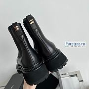 CHANEL | Ankle Boots Black Lambskin - 4cm - 5