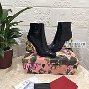 D&G | Patent Leather Ankle Boots With DG Pop Heel - 10.5cm - 5