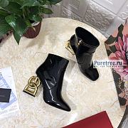 D&G | Patent Leather Ankle Boots With DG Pop Heel - 10.5cm - 4