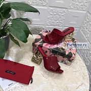 D&G | Red Patent Leather Mules - 7.5cm - 5