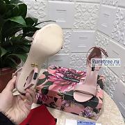 D&G | Light Pink Calfskin Nappa Sandals With DG Heel - 10.5cm - 3