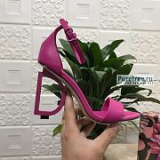 D&G | Pink Calfskin Nappa Sandals With DG Heel - 10.5cm - 6