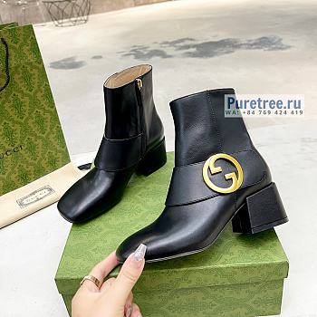 GUCCI | Blondie Ankle Boot Black Leather - 5.5cm