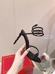 Rene Caovilla | Margot Swarovski Black Sandal Jewel - 10.5cm - 4