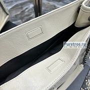 YSL | Niki Shopping Bag White Crinkled Vintage Leather - 33 x 27 x 11cm - 2