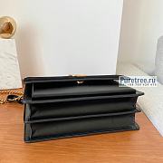 YSL | Sunset Medium Chain Bag In Black Suede/Leather - 22 x 16 x 6.5cm - 3