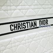 DIOR | Large Dior Book Tote Latte Cannage Shearling - 42cm - 3
