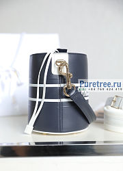 Small Dior Vibe Bucket Bag Black Smooth Calfskin 14x18x14 cm - 5