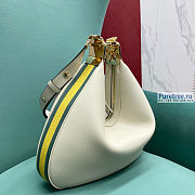 GUCCI | Attache Large Shoulder Bag White Leather - 35 x 30 x 4.5 cm - 2