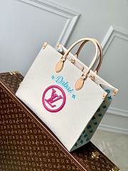 Louis Vuitton | Onthego GM Jacquard Fabric Pink Size 41x34x19cm - 1