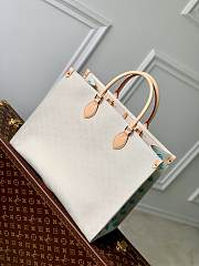 Louis Vuitton | Onthego GM Jacquard Fabric Pink Size 41x34x19cm - 6