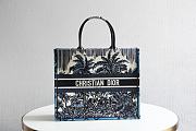 DIOR | Large Dior Book Tote Palms Tree Embroidered size 41.5x34.5x16 cm - 1